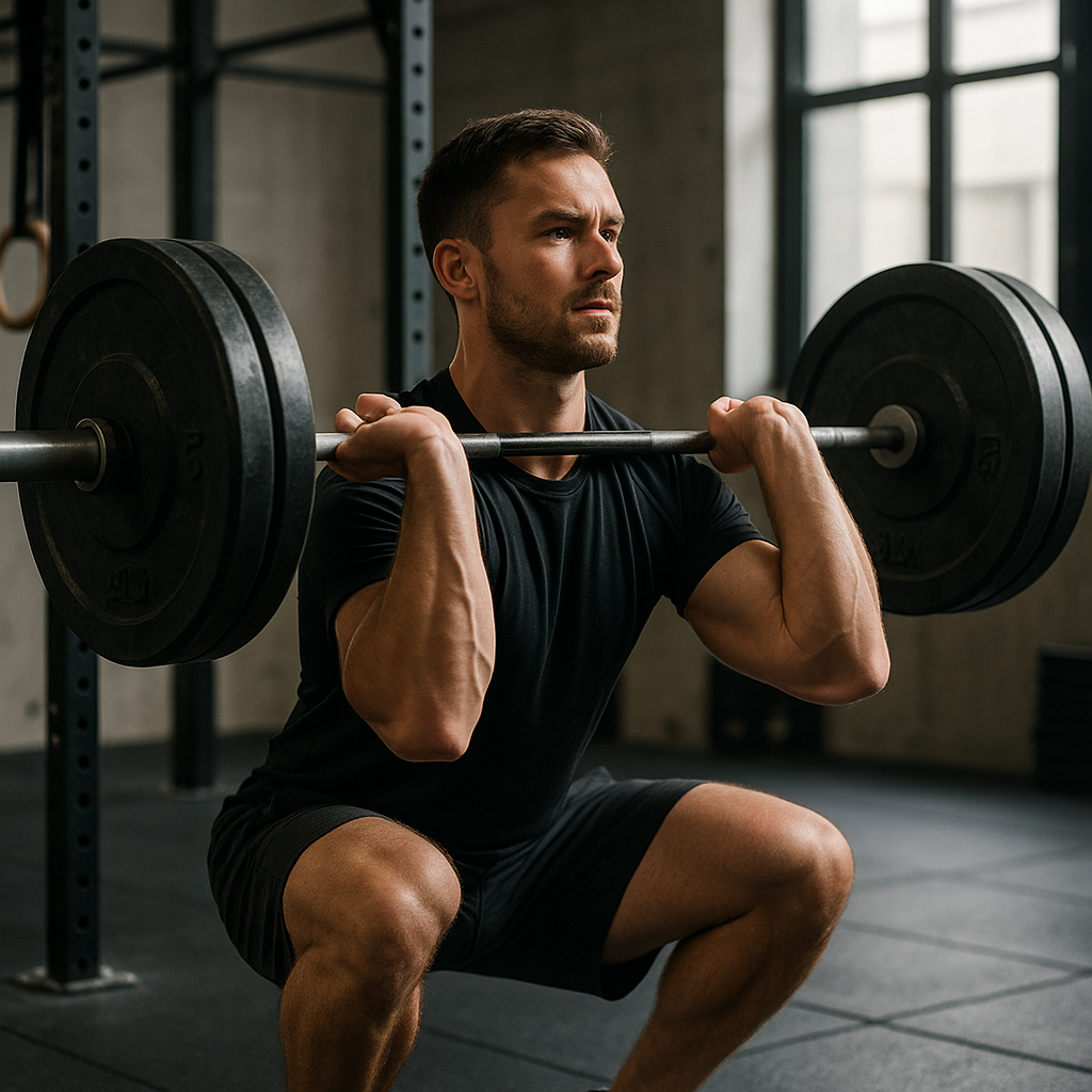 Intermediate athlete performing structured 8-12 week training cycle